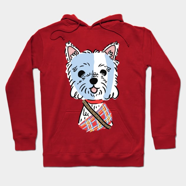 Braveheart Westie Hoodie by Fluffymafi